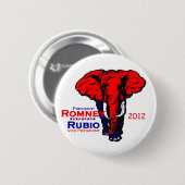 Romney Rubio 2012 Button (Voorkant /achterkant)