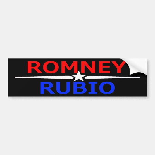 ROMNEY RUBIO Bumpersticker (Voorkant)