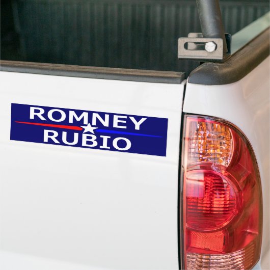 ROMNEY RUBIO Bumpersticker (Op Truck)