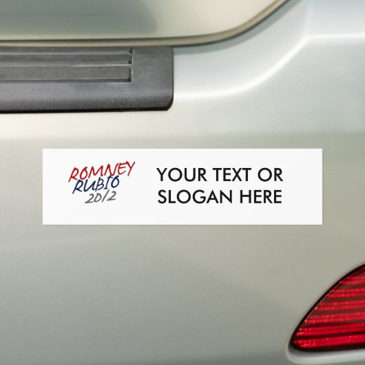 ROMNEY RUBIO VP SCRIPT.png Bumpersticker (Op auto)