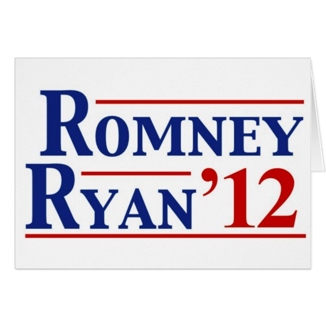 Romney Ryan 2012 (Voorkant Horizontaal)
