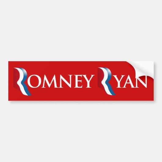 ROMNEY RYAN 2012 BANNER.png Bumpersticker (Voorkant)