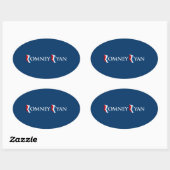 ROMNEY RYAN 2012 BANNER.png Ovale Sticker (Vel)
