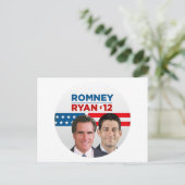 Romney Ryan 2012 Briefkaart (Staand voorkant)