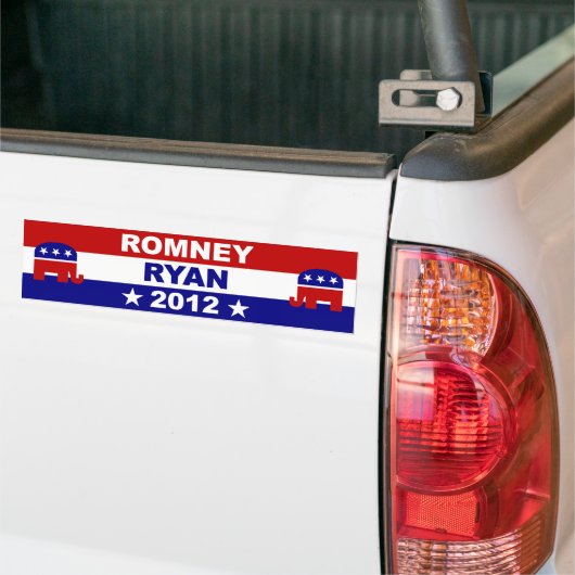 Romney Ryan 2012 Bumpersticker (Op Truck)