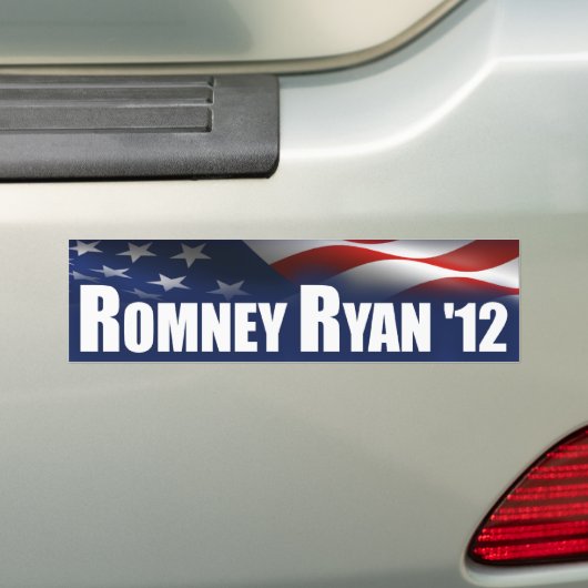 Romney - Ryan - 2012 Bumpersticker (Op auto)