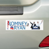 Romney/Ryan 2012 Bumpersticker (Op auto)