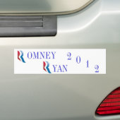 Romney Ryan 2012 Bumpersticker (Op auto)