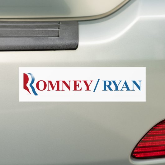 Romney & Ryan 2012 Bumpersticker (Op auto)