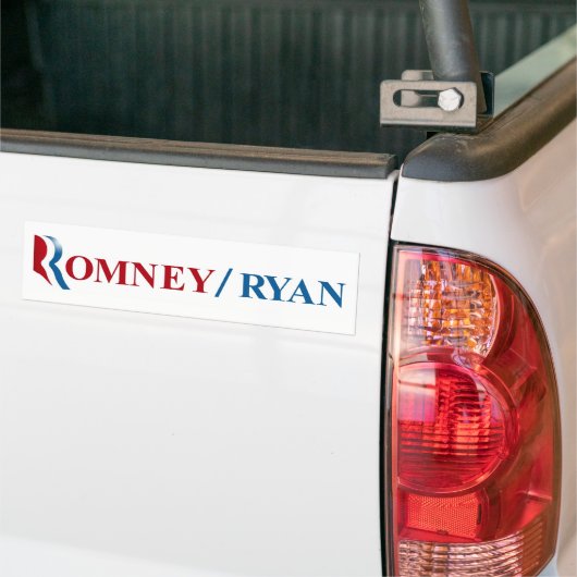 Romney & Ryan 2012 Bumpersticker (Op Truck)