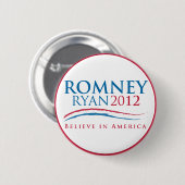 Romney-Ryan 2012 Button (Voorkant /achterkant)