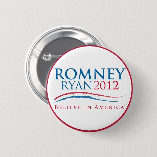 Romney-Ryan 2012 Button (Voorkant /achterkant)
