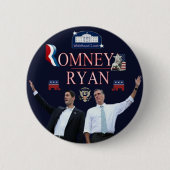 Romney-Ryan 2012 Campaign Button (Voorkant)
