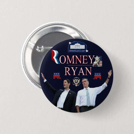 Romney-Ryan 2012 Campaign Button (Voorkant /achterkant)