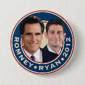 Romney-Ryan 2012 Campaign Button (Voorkant)