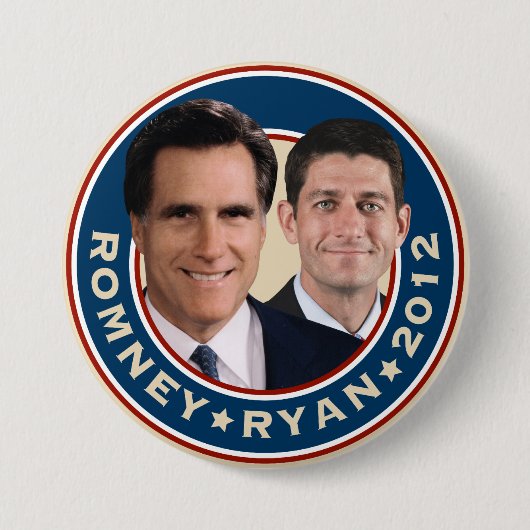 Romney-Ryan 2012 Campaign Button (Voorkant)