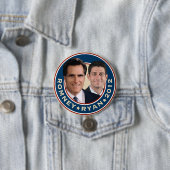 Romney-Ryan 2012 Campaign Button (In situ)