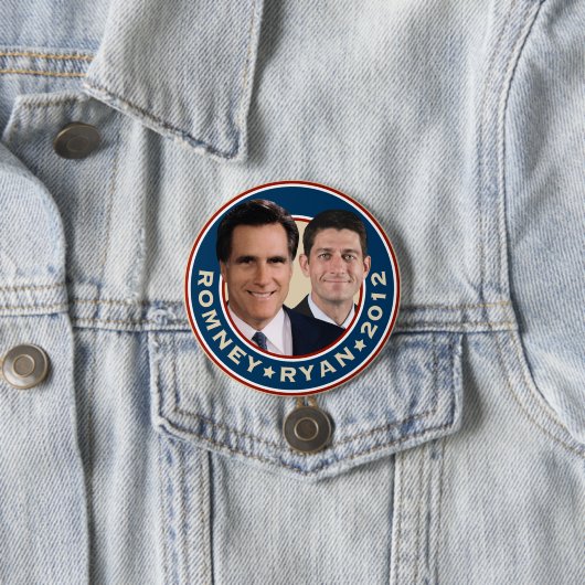 Romney-Ryan 2012 Campaign Button (In situ)