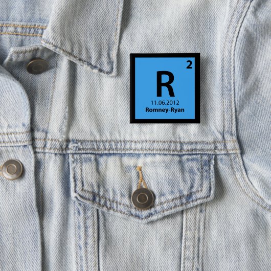 Romney Ryan 2012 Elemental Campaign Button (In situ)