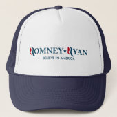 Romney/Ryan 2012 - Geloof in Amerika Trucker Pet (Voorkant)