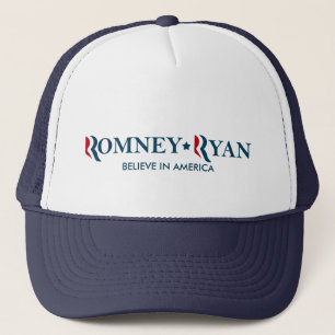 Romney/Ryan 2012 - Geloof in Amerika Trucker Pet