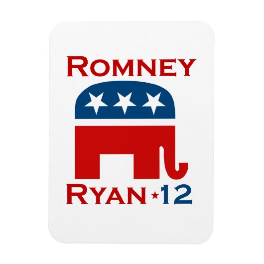 ROMNEY RYAN 2012 GOP MAGNEET (Verticaal)