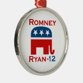 ROMNEY RYAN 2012 GOP METALEN ORNAMENT (Rechts)