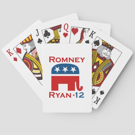 ROMNEY RYAN 2012 GOP POKERKAARTEN (Achterkant)