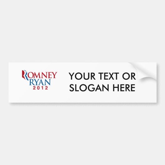 ROMNEY RYAN 2012 OFFICIAL VP.png Bumpersticker (Voorkant)