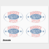 Romney Ryan 2012 Ovale Sticker (Vel)