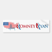 ROMNEY RYAN 2012 -.png Bumpersticker (Voorkant)
