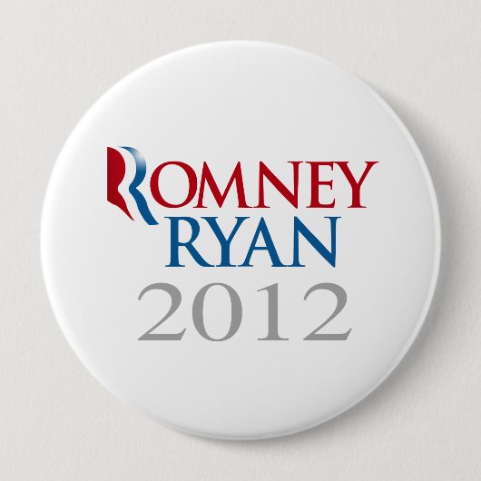 ROMNEY RYAN 2012.png Ronde Button 4,0 Cm (Voorkant)