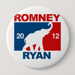 ROMNEY RYAN 2012 PROFESSIONAL ICON.png Ronde Button 4,0 Cm