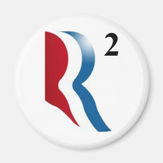 Romney & Ryan 2012 - "R kwadraat" Magneet (Voorkant)