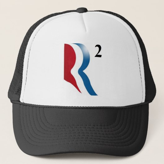 Romney & Ryan 2012 - "R squared" Trucker Pet (Voorkant)