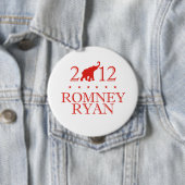 ROMNEY RYAN 2012 REPUBLICAN.png Ronde Button 4,0 Cm (In situ)
