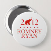 ROMNEY RYAN 2012 REPUBLICAN.png Ronde Button 4,0 Cm (Voorkant /achterkant)