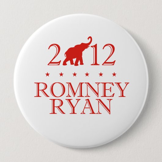ROMNEY RYAN 2012 REPUBLICAN.png Ronde Button 4,0 Cm (Voorkant)