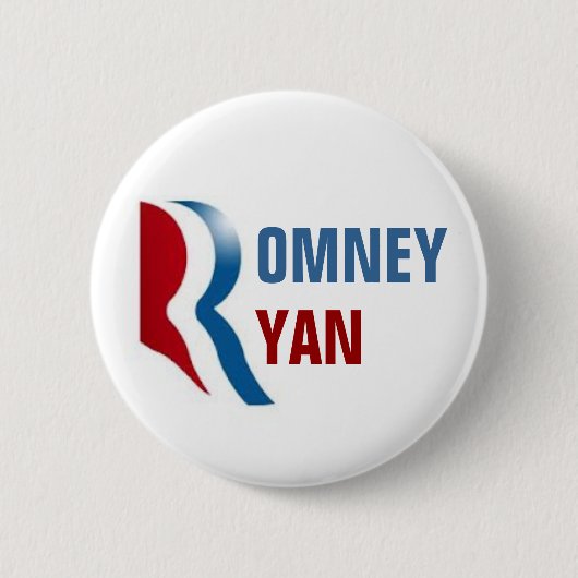 Romney Ryan 2012 Ronde Button 5,7 Cm (Voorkant)