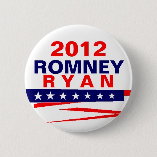 Romney Ryan 2012 Ronde Button 5,7 Cm (Voorkant)