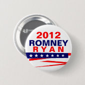 Romney Ryan 2012 Ronde Button 5,7 Cm (Voorkant /achterkant)