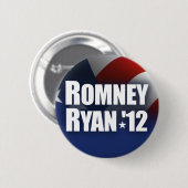 Romney Ryan 2012 Ronde Button 5,7 Cm (Voorkant /achterkant)
