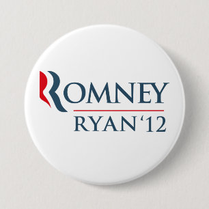 Romney Ryan 2012 Ronde Button 7,6 Cm