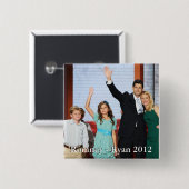 Romney-Ryan 2012!!! Vierkante Button 5,1 Cm (Voorkant /achterkant)