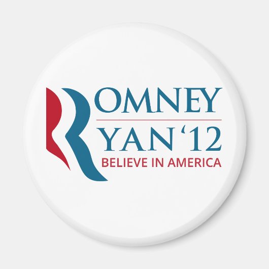 Romney / Ryan 2012 voor het Amerikaanse President  Magneet (Voorkant)