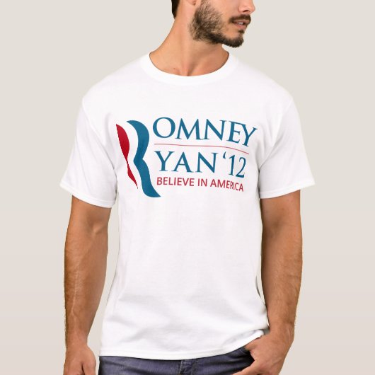 Romney / Ryan 2012 voor het Amerikaanse President  T-shirt (Voorkant)