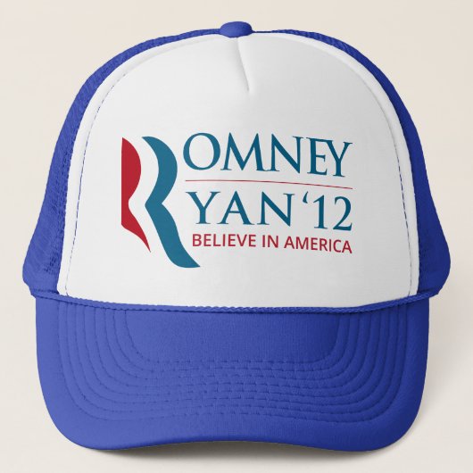 Romney / Ryan 2012 voor het Amerikaanse President  Trucker Pet (Voorkant)