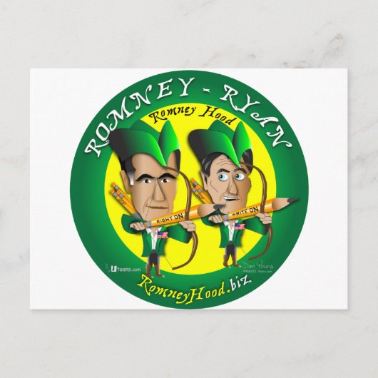 Romney Ryan 2 Archers Briefkaart (Voorkant)