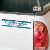 Romney Ryan Believe in America Bumpersticker (Op Truck)