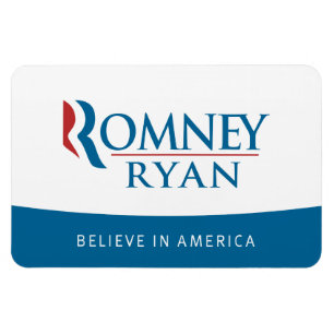Romney Ryan Believe in Amerika Flexi Magnet Magneet